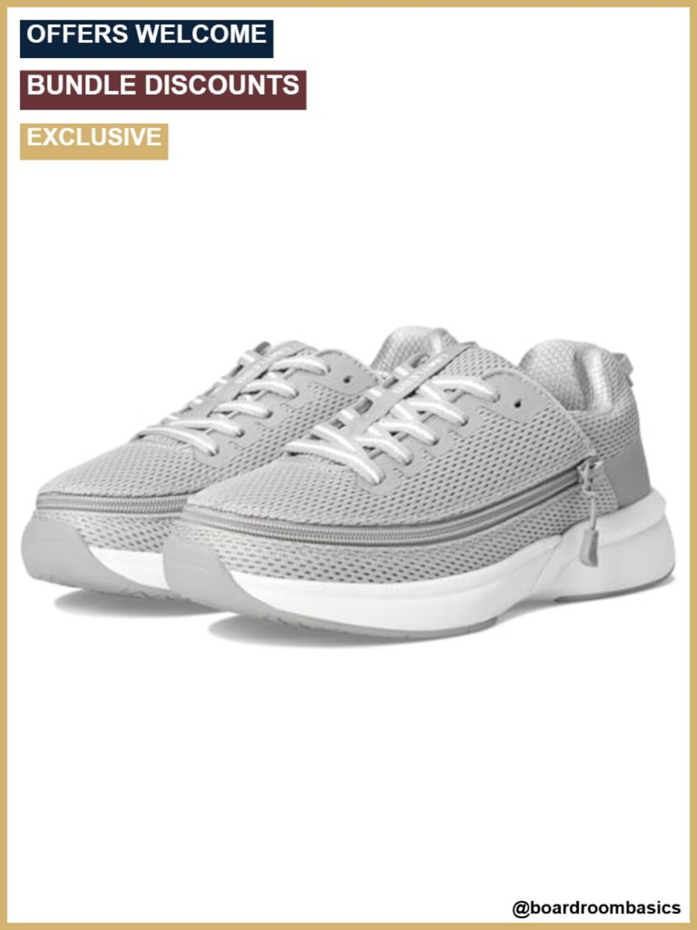 Cotton Low Top Zip Sneakers Memory Foam Casual Running Athletic Shoes